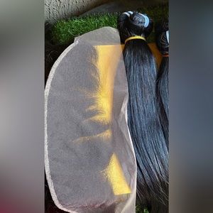 22” Human hair bundles and Frontal(16”)